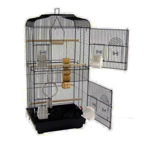 Çağdaş büyük ferforje tel kuş papağan aşk kuşlar için üreme kafesi küçük Metal çelik Pet House ispinoz kanarya - Product Image 3