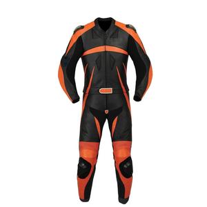 Traje de Motociclismo Personalizado de Cuero de Grado Profesional con Joroba Aerodinámica en la Espalda - Product Image 5