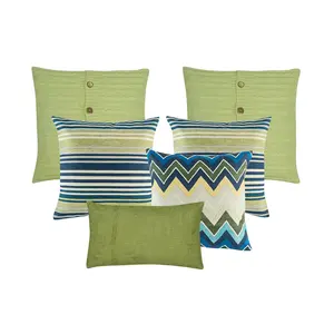 Cojines de sofá de Color verde, diferentes tamaños, estampados, fabricante OEM, disponible en Stock, precio al por mayor