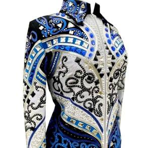 Premium Western Showmanship Jacket Mujeres Cómodo Montar Top Horse Show Competición Entrenamiento ecuestre Rodeo Eventos Rápido - Product Image 3