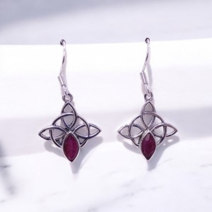 Pendientes hechos a mano únicos de piedras preciosas naturales de Plata de Ley 925, joyería de moda de diseño fino para regalo de mujer - Product Image 4