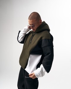 Sudadera con capucha de diseñador GSM 450 de peso pesado para hombre, ropa de calle de invierno con cremallera de cara completa lisa de buena calidad, cómoda 3D ODM - Product Image 6