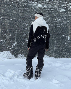 เสื้อสเวตเตอร์ถักขนแกะผสมสำหรับผู้ชายเสื้อจั๊มเปอร์แขนยาวอบอุ่นทรงสลิมฟิตแฟชั่นลำลองสำหรับฤดูหนาว - Product Image 6