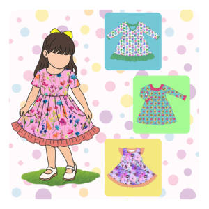 Robes d'été personnalisées <span class=keywords><strong>pour</strong></span> bébés et enfants Vêtements respirants en soie de <span class=keywords><strong>lait</strong></span> <span class=keywords><strong>pour</strong></span> filles Tenues florales douces <span class=keywords><strong>pour</strong></span> la peau <span class=keywords><strong>pour</strong></span> tout-petits - Product Image 1