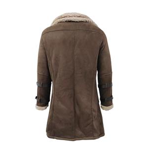 Veste universitaire en fausse fourrure de laine pour homme sur mesure, col montant en toile, vêtements d'extérieur d'hiver, motif de lettres, respirant, écologique - Product Image 5