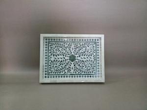 Bandeja de Incrustaciones de Hueso de Alta Calidad, Creación Artesanal, Aspecto Premium, Diseño Artesanal Elegante, Estilo Moderno Clásico - Product Image 4