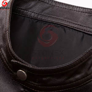 Veste d'hiver imperméable à fermeture éclair en cuir véritable pour homme, grande taille, manches longues, haute qualité, service OEM de mode - Product Image 6