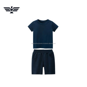 Men Solid Custom Color T-Shirt & Shorts Set Summer Casual Outfit Soft Cotton 2-Piece Clothing Set <b>Heat</b>-Transfer Printed - Product Image 5