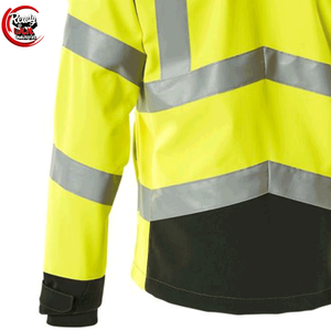 Vestes de sécurité personnalisées, chaudes et coupe-vent, réfléchissantes haute visibilité, Softshell avec poche - Product Image 6