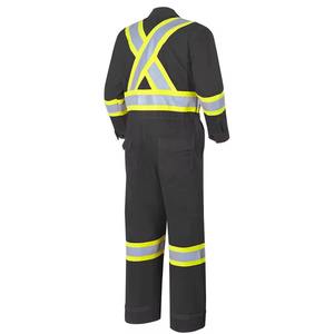 Uniforme de tráfico de alta visibilidad impreso con logotipo personalizado, ropa de trabajo de bajo precio, uniformes de trabajo de seguridad - Product Image 3