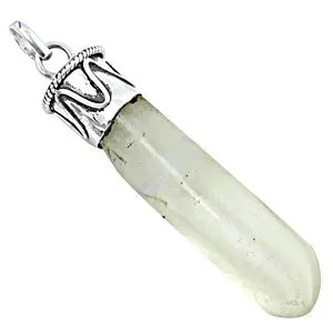 Collar con Colgante de Plata 925 con Cristal Natural en Forma de Gota de Agua, Cadena de Serpiente Minimalista, para Uso Diario de Mujeres - Product Image 2