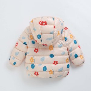 Chaqueta acolchada de invierno personalizada de alta calidad para niños y bebés, chaqueta acolchada cálida brillante con cremallera para niños - Product Image 3