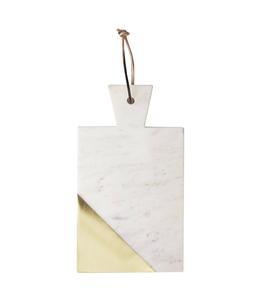 Marble Serving Chopping Board Brass Design With Handle for square <b>Shape</b> Customized Size Hot Sale Product - Product Image 2