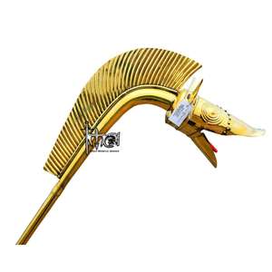 Celtic Deskford Carnyx Handcrafted Brass <b>Musical</b> <b>Instrument</b> for Desk or Wall Display - Product Image 1