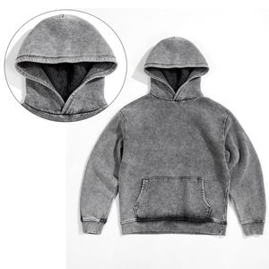 Sweats à capuche délavés à l'acide à manches longues pour hommes, matériau durable, meilleure conception, sweats à capuche délavés à l'acide de haute qualité - Product Image 5