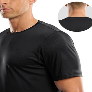 T-shirt à manches courtes à col rond décontracté pour homme, imprimé sur mesure, de grande taille, à épaules tombantes, de haute qualité, téléchargé par Dress Sports - Product Image 4