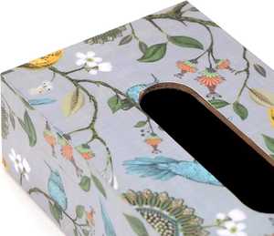 กล่องทิชชู่พรีเมี่ยมทำจากไม้และกล่องผ้าเช็ดปากพิมพ์ลาย meena - Product Image 2