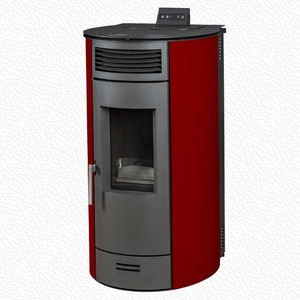 Freestanding Gas Powered Pelet Room <b>Heater</b> <b>Energy</b> <b>Saving</b> Red Gray Glass Fiber with Top Control Panel Vent Grille for Household - Product Image 1