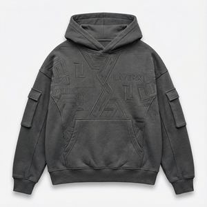 Sudadera con Capucha para Mujer, Estilo Lavado Ácido, 500gsm, Felpa de Algodón, Bordado, Ecológica, Personalizable, Ropa Urbana, 2026 - Product Image 1