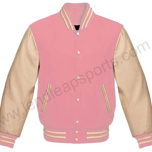 Veste universitaire à logo personnalisé, manches en cuir, broderie, veste de baseball noire pour hommes, veste Letterman Varisty - Product Image 1