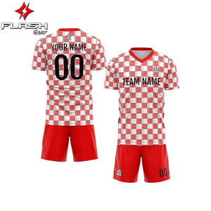 Vente en gros 100% polyester uniforme de football de Thaïlande vêtements de football t-shirt maillot de football personnalisable léger respirant - Product Image 2