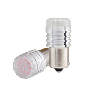 Bombillas LED rojas Ba15s P21W sin polaridad, 9 unidades - Product Image 1