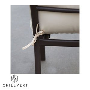 Steel Stackable Garden <b>Chair</b> Palermo With <b>Cushion</b> | Garden Furniture | Outdoor Design Furniture Ready to Ship From Spain - Product Image 4