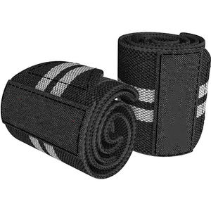 Poignet et genou d'haltérophilie lourd fabriqué au Pakistan imprimé accessoire d'entraînement de Fitness soutien en coton pour l'haltérophilie - Product Image 2