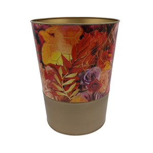 Jardinière ronde en fer de luxe à la vente, design tendance, finition émaillée, nouveau style, pots à fleurs en métal pour la décoration de la maison et du salon - Product Image 3