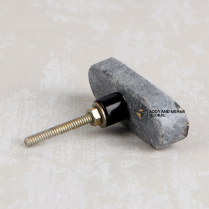 Bouton de meuble et poignée de placard en marbre de qualité supérieure - Pierre solide durable et écologique pour une utilisation en extérieur et dans les hôtels - Product Image 6