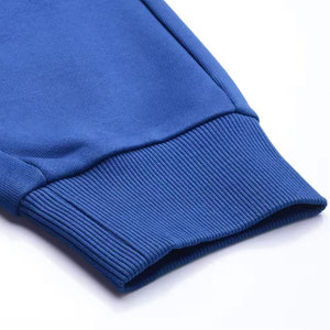 Men's Royal Blue Sweatpants <b>Elastic</b> <b>Waist</b> Casual Joggers Side Pockets Midweight Cotton Knitted Autumn Wear - Product Image 4