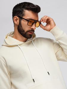 Sudadera con Capucha, Corte Regular, Invierno, Moda Casual, Versátil, Unisex, Color Sólido, 100% Algodón, Felpa, 450 GSM, Secado Rápido, Transpirable - Product Image 2