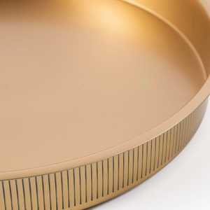 Plateau rond en aluminium d'or de vente chaude dans de haute qualité du fabricant et de l'exportateur indiens - Product Image 2