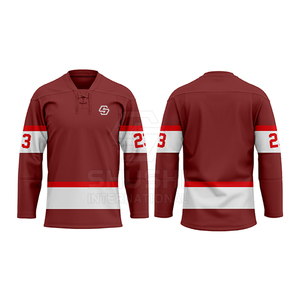 Meilleur design 2025, créez votre propre maillot de hockey sur glace d'équipe, qualité professionnelle, imperméable, 100% polyester - Product Image 2