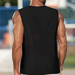 Camiseta sin Mangas Deportiva para Hombre, Tejida, Transpirable, de Alta Calidad, Secado Rápido, Superventas - Product Image 3