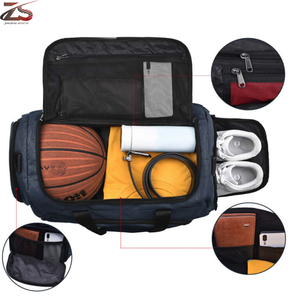 Bolsa de fitness de alta calidad, bolsa de lona para gimnasio deportivo para hombres, logotipo personalizado ligero de Pakistán - Product Image 2