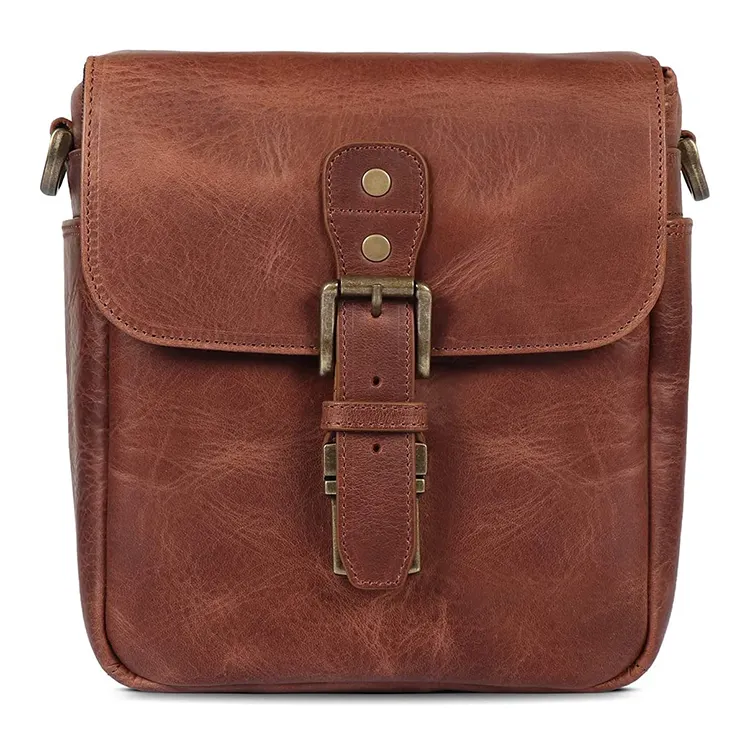Hot Sale Custom Style Messenger Crossbody Bags Men PU Genuine Leather Business Handbag Female Office Laptop Briefcase Bag
