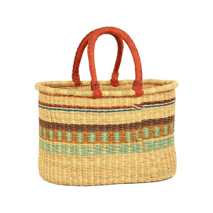 Panier de sac en jonc marin tissé de grande qualité, vente rapide de paniers de sacs de style bolga faits à la main - Product Image 5