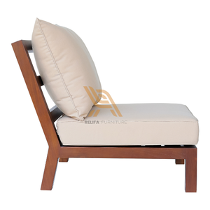 Meubles d'extérieur au design minimaliste pour jardin arrière avec structure en teck pour la décoration de meubles d'hôtel - Product Image 3