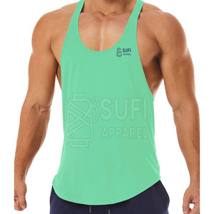 Men's Gym Fitness Stringer <b>Vest</b>-Breathable Knitted Casual Sportswear for <b>Bodybuilding</b> - Product Image 4