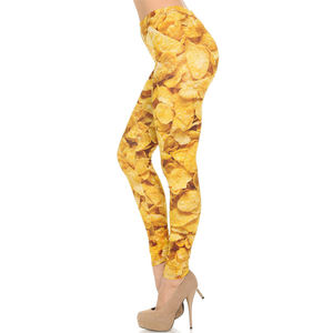 Mallas de fitness elásticas para uso de entrenamiento de gimnasio/mallas de sublimación de Yoga de diseño impreso para adultos - Product Image 4