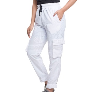 PURITY SPORTS Pantalones de Punto de Algodón Casuales para Mujer, Corte Recto, Largos, Ligeros, Transpirables, con Cierre de Cordón, Cintura Media - Product Image 5