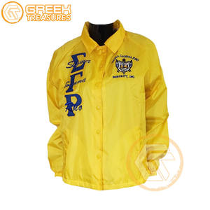 Veste de ligne brodée en polyester Sigma Gamma Rho personnalisée vêtements grecs de haute qualité vestes d'entraînement pour femmes - Product Image 5
