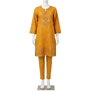 Tela de Encaje de Algodón Bordada, Transpirable, con Diseño Floral, Material de Costura para Decoración de Ropa, Venta al por Mayor - Product Image 1