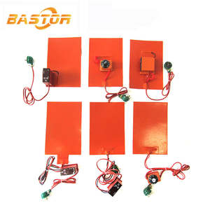 110v 120v 220v Self Adhesive Flexible Silicone Rubber <b>Heating</b> <b>Element</b> With Thermostat Drum Heater Blanket Parts - Product Image 6