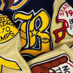 Chaquetas Varsity de Béisbol para Hombre, Estilo Vintage, de Alta Calidad, Fabricadas a Medida, para Otoño e Invierno, con Forro Polar, Cuello Alto y Frente con Letras - Product Image 5