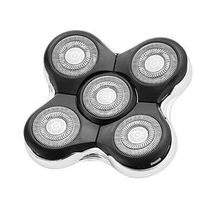 Paquete de 2 cabezales de repuesto para afeitadora eléctrica con cinco cuchillas, compatibles con afeitadoras faciales 3 en 1 para uso en caravanas - Product Image 1