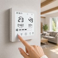 Contrôleur intelligent de ventilation d'air frais PM2.5 VOC WiFi RS485 pour système ERV HRV HVAC