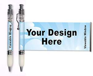 โลโก้ส่งเสริมการขายพลาสติกปากกาลูกลื่นที่ราคาถูกที่กําหนดเอง ปรับแต่งปากกาลูกลื่นแบนเนอร์ของขวัญแบบพับเก็บได้พร้อมดึงธงส่วนบุคคลออก - Product Image 6