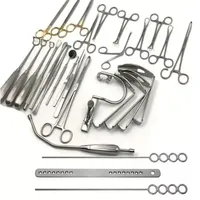Ensemble d'instruments chirurgicaux pour adénoïdectomie de 26 pièces, en acier inoxydable, manuel, réutilisable, modèle EE-PK-1025, Enved Enterprises, Classe II